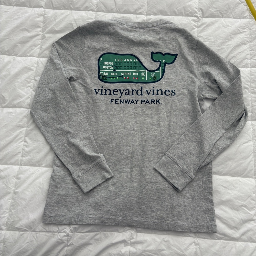 NWT Vineyard Vines Long-sleeve Boston Red Sox Baseball Green Monster Fenway MD